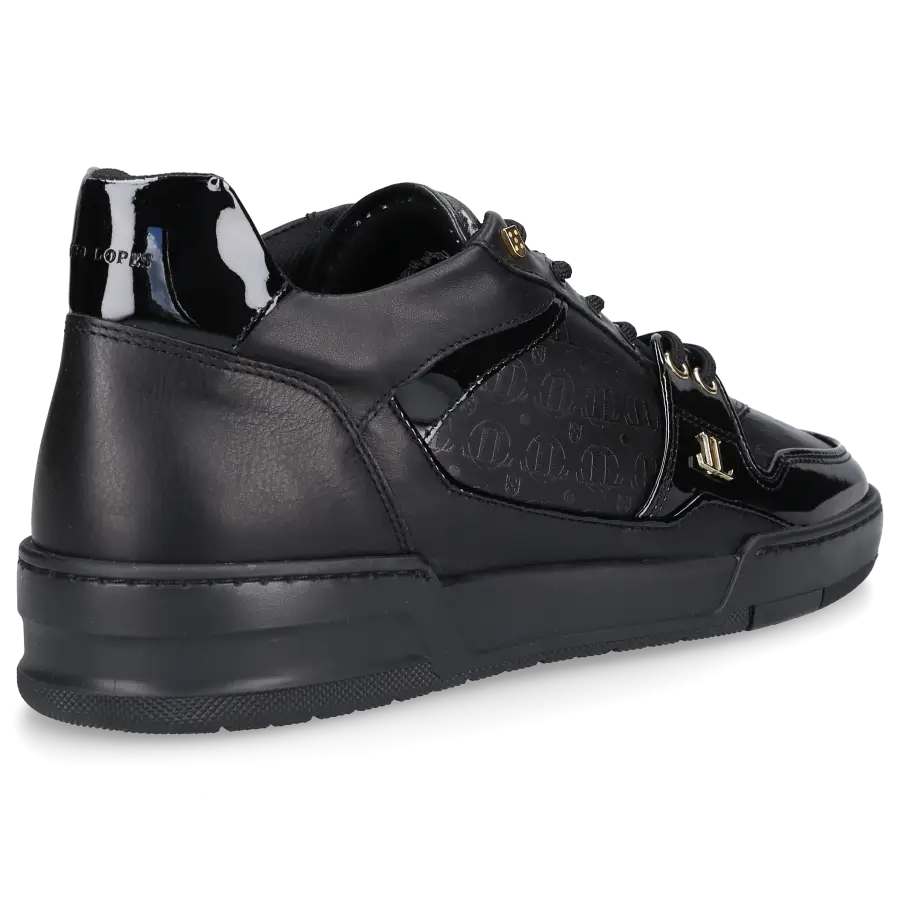 Leandro Lopes - Sneaker low JORDY V Kalbsleder - schwarz