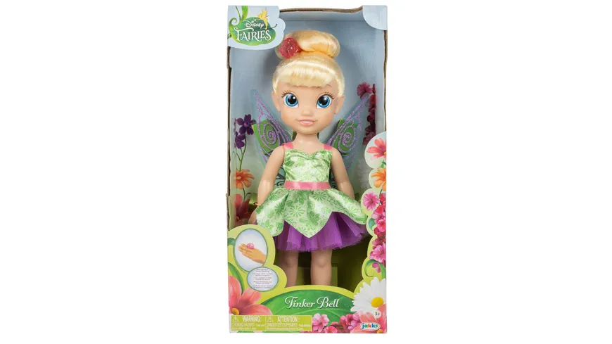 Jakks Pacific -  Fairies Feenstaub Tinkerbell Puppe mit Ring 35cm