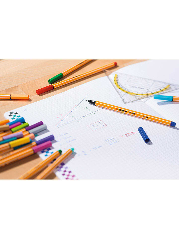 STABILO Fineliner ''STABILO point 88'' in Blau - 10 Stück günstig kaufen onesize