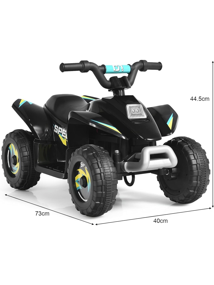COSTWAY 6V Elektro Quad ab 3 Jahren in Schwarz günstig kaufen 40 cm