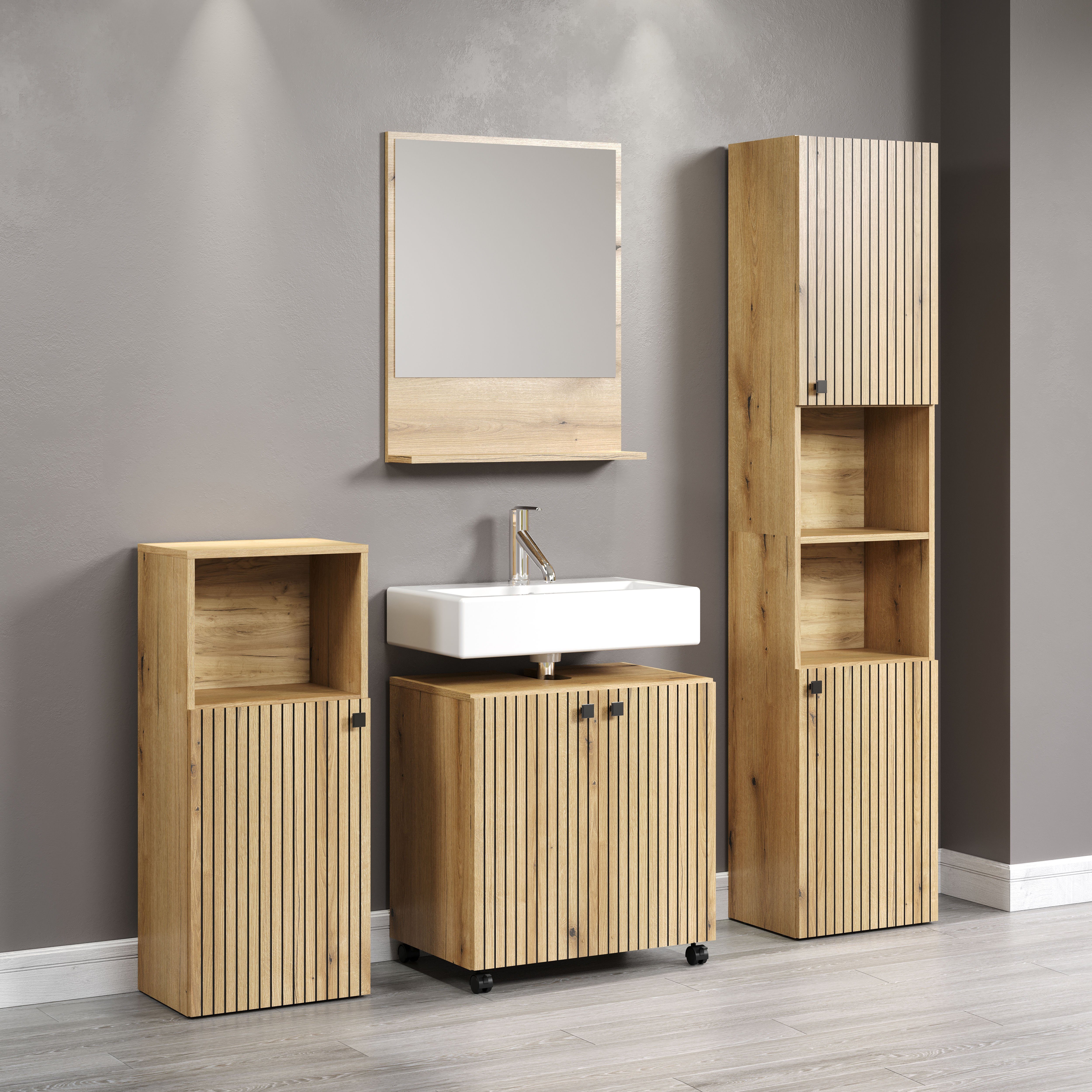 welltime Badezimmer-Set, (4-St)