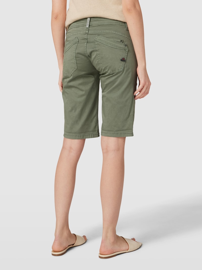 Shorts mit Label-Details Modell 'MALIBU' in grün