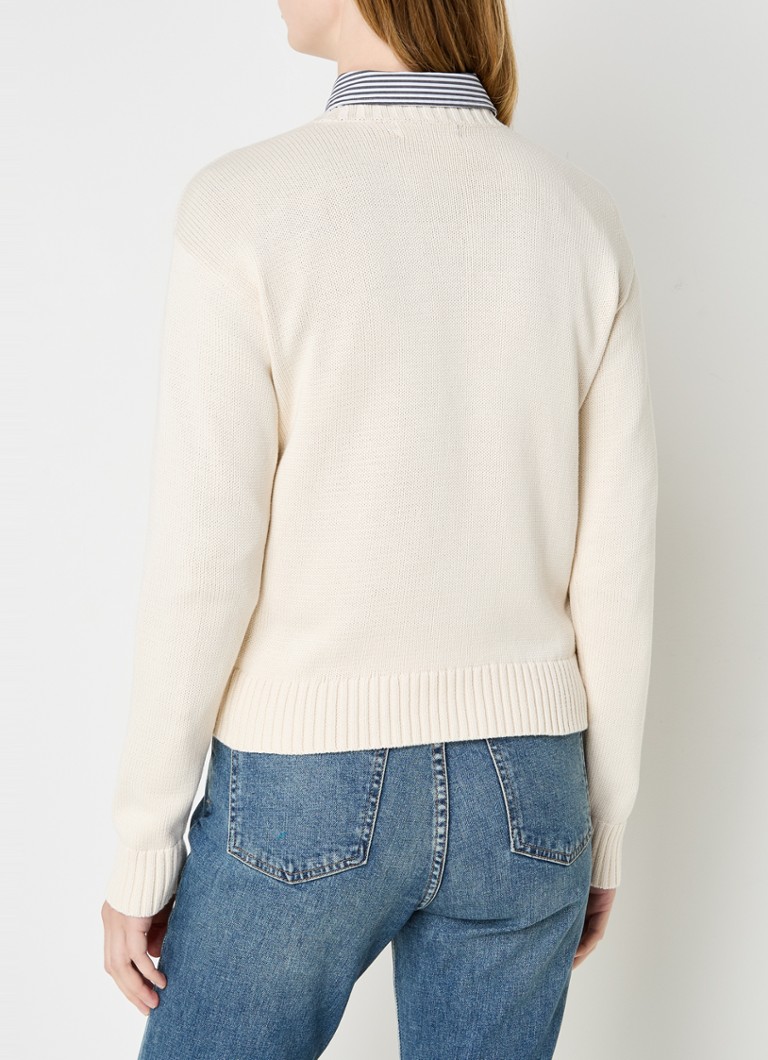 Πουλόβερ Ralph Lauren Chunky Knit με κέντημα λογότυπου