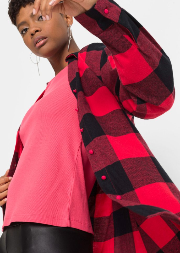 Flanell Bluse mit Karomuster