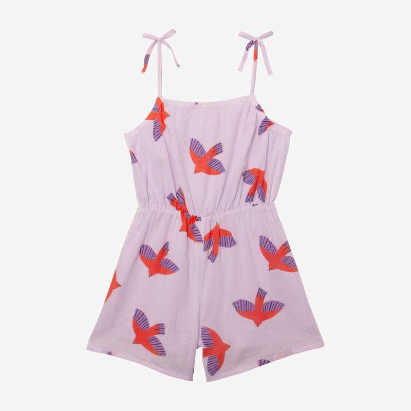 Combi short fille hirondelles rose Catimini