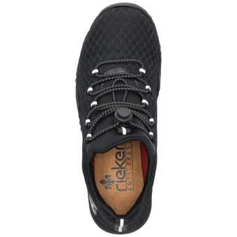 Rieker Slip On Sneaker in schwarz