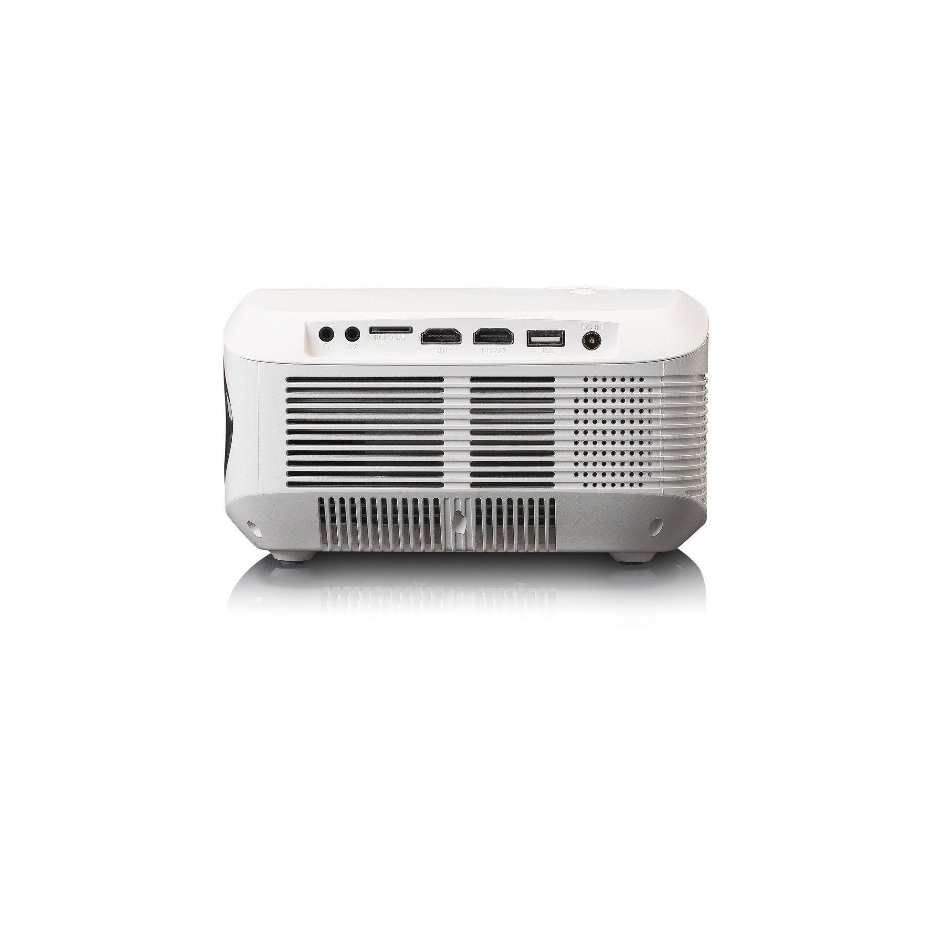 Lenco LPJ-900WH Full HD LCD Projektor mit HDMI USB und SD LCD-Beamer (9000 lm, 04.05.2000, 1920 x 1080 px)