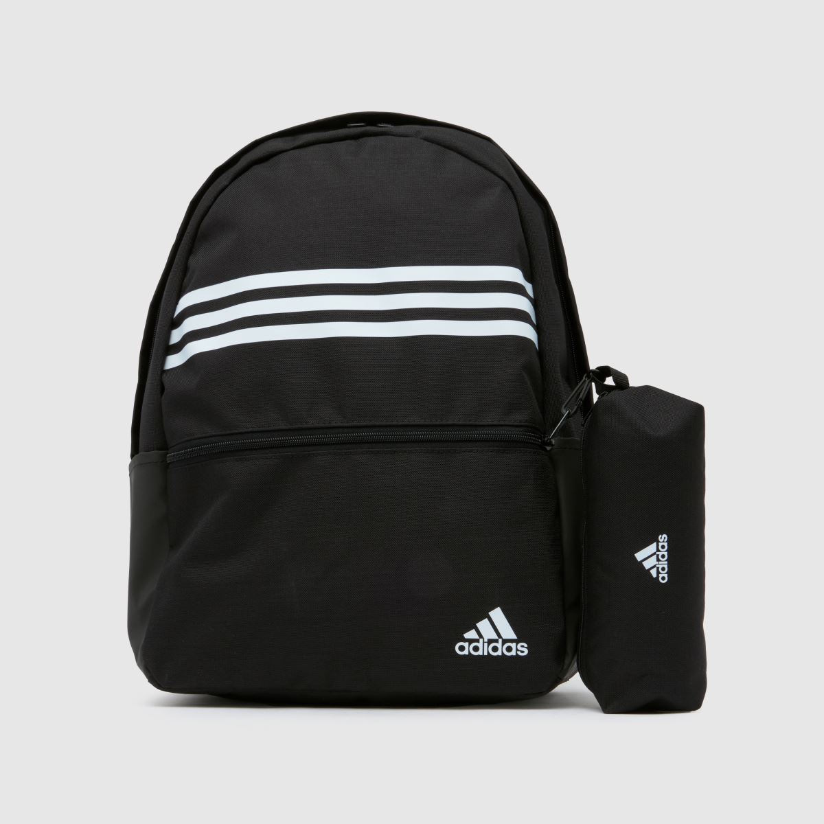adidas fekete-fehér klasszikus 3 csíkos hátizsák