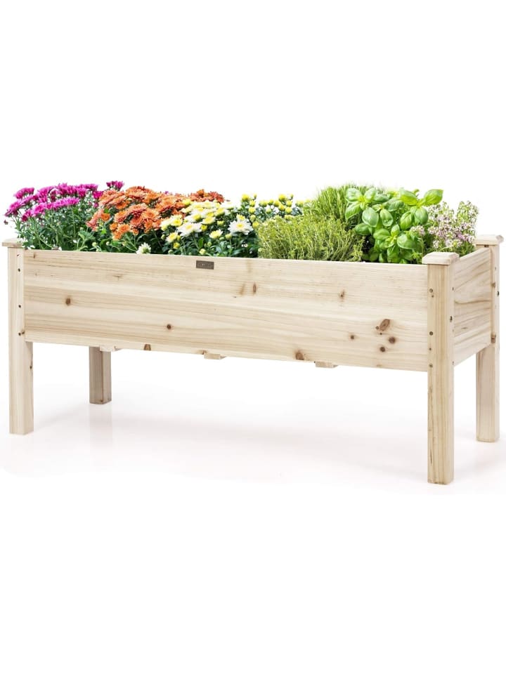 COSTWAY Hochbeet 120cm in Beige günstig kaufen onesize