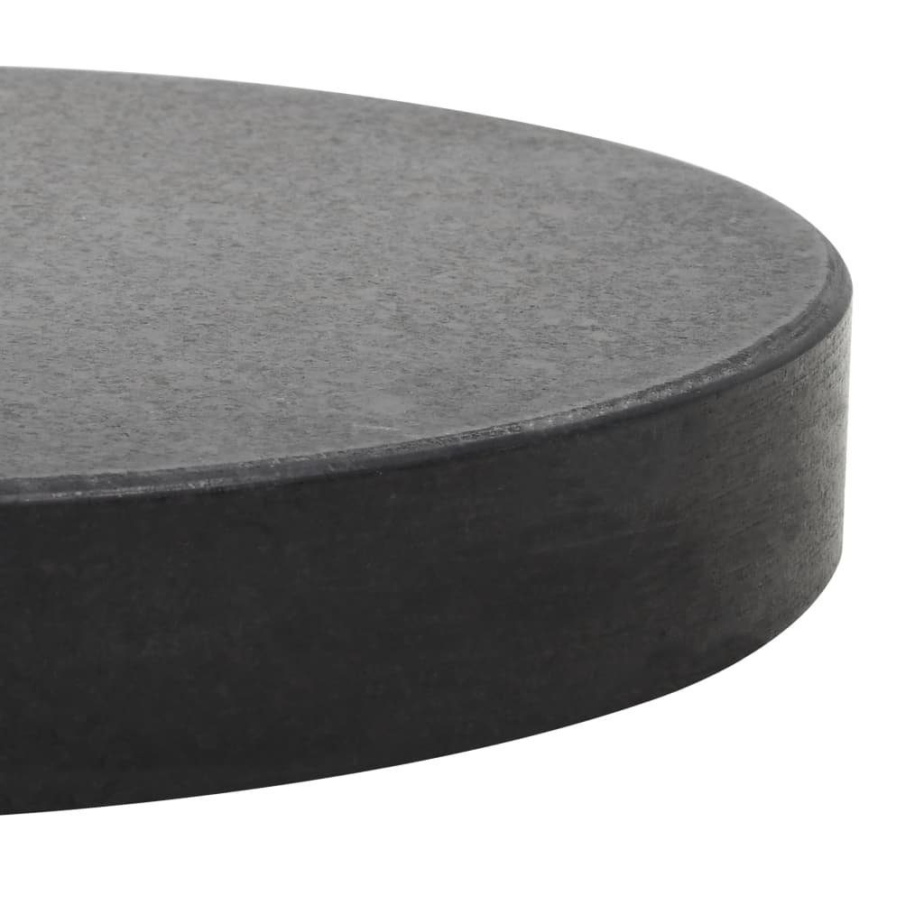 vidaXL Schirmhalter Sonnenschirmständer Granit 20 kg Rund Schwarz