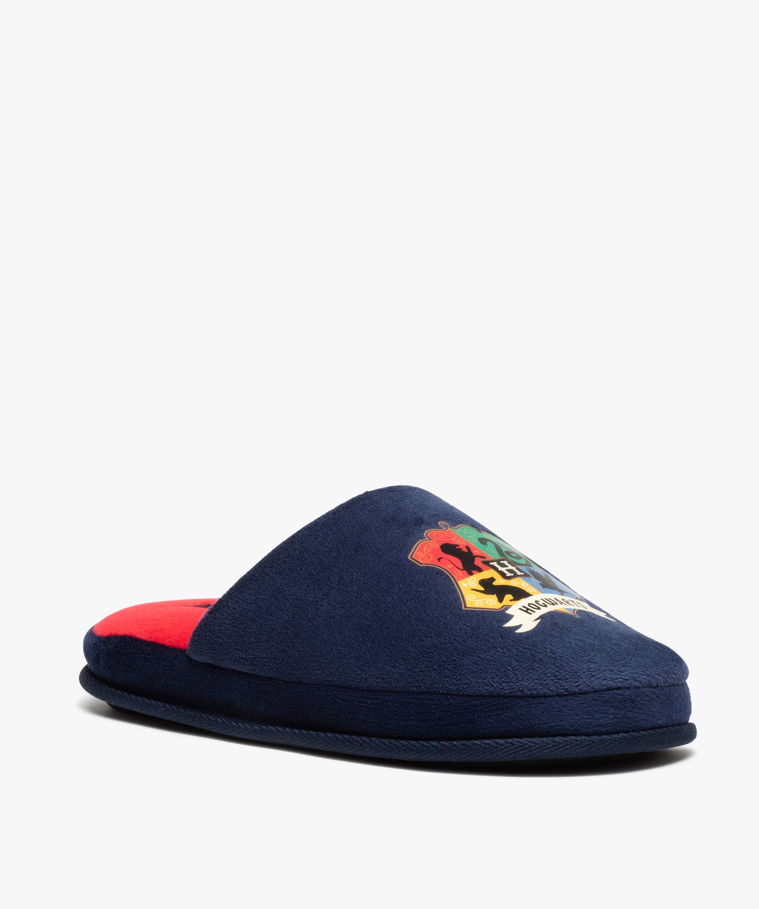 Chaussons enfant mules plates en velours – Harry Potter bleu | GEMO