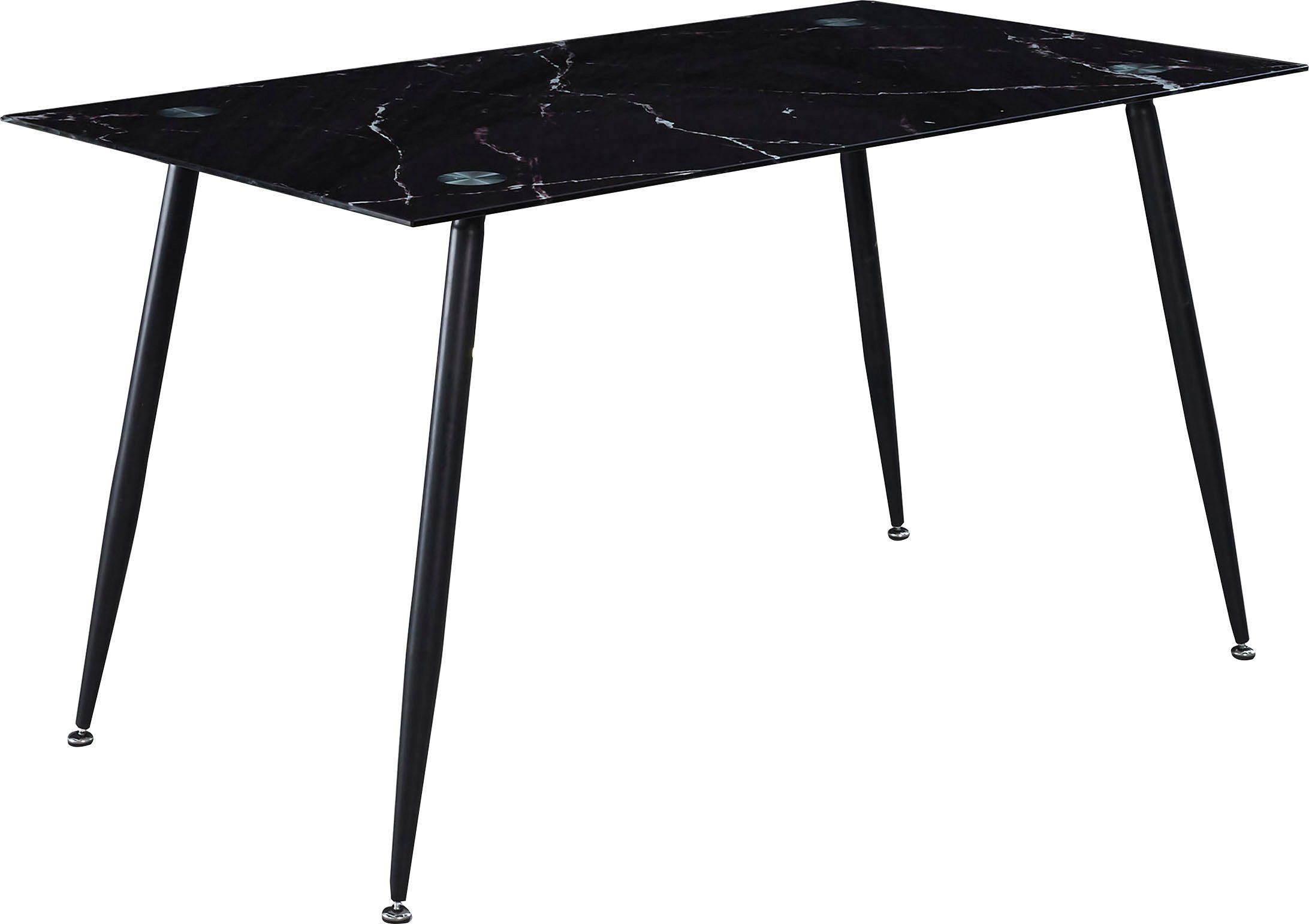 Homexperts Glastisch Romeo, Breite 140 cm, in Marmor-Optik