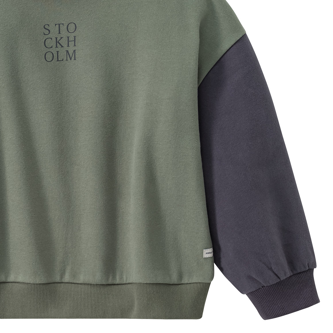 Mädchen Sweatshirt mit Farbteilern