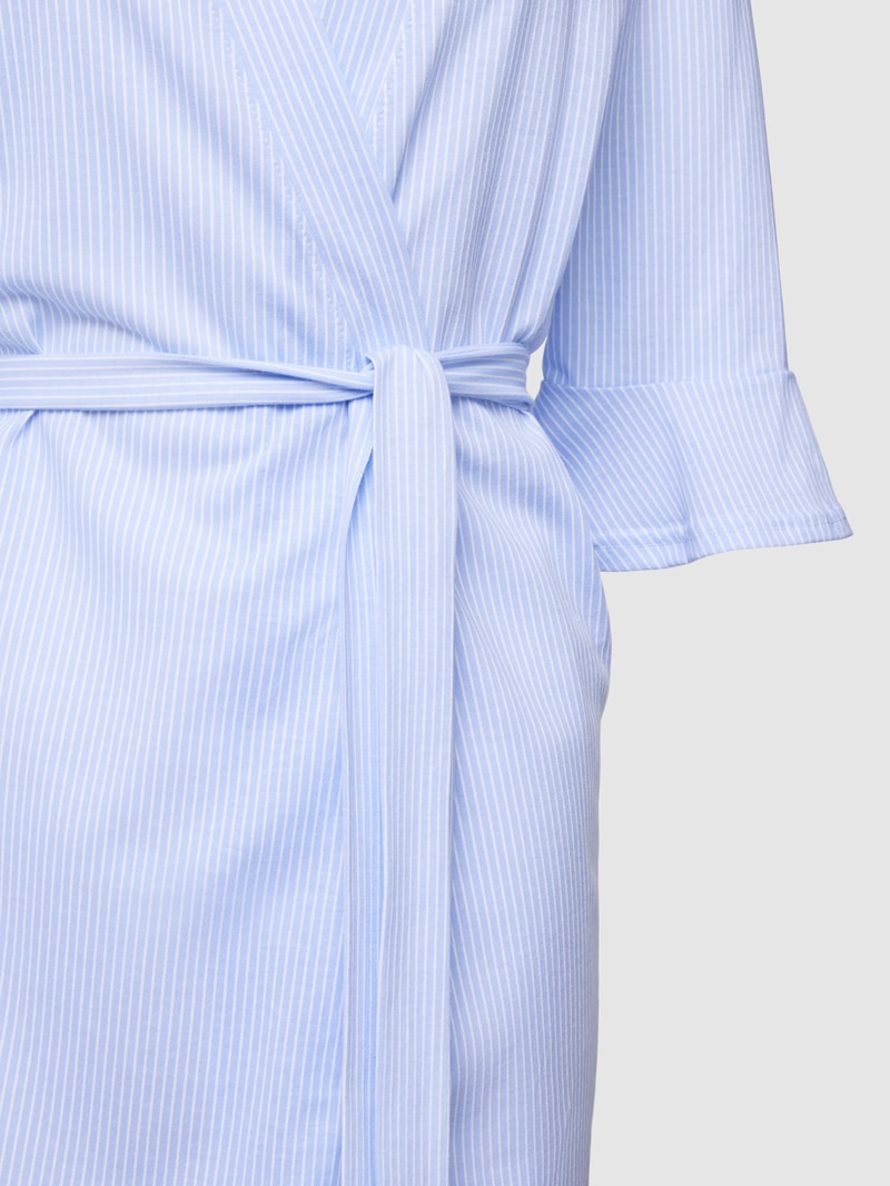 Kimono mit Volantärmeln in hellblau