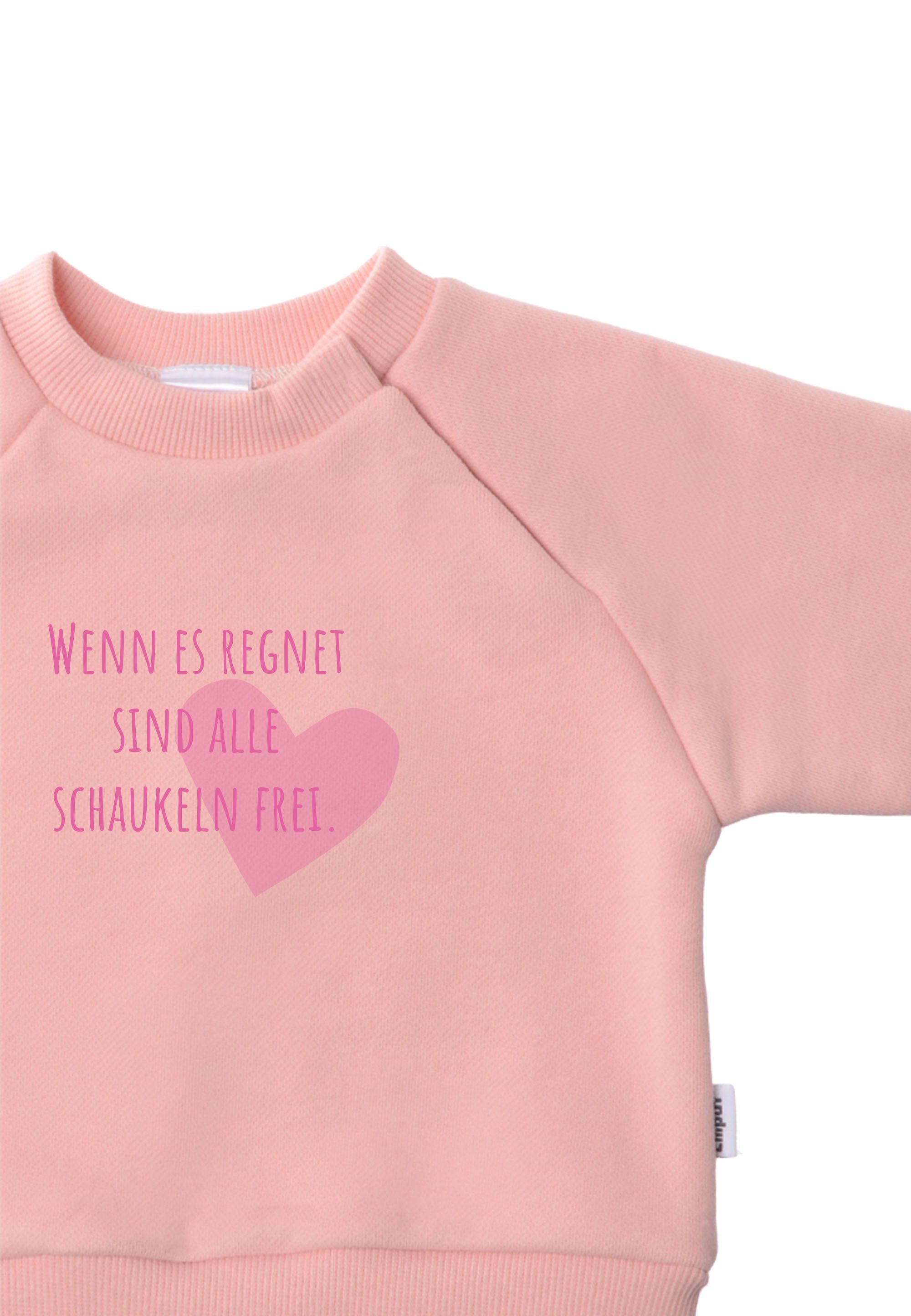 Liliput Sweatshirt Wenn es regnet sind alle Schaukeln frei mit Rundhalsausschnitt