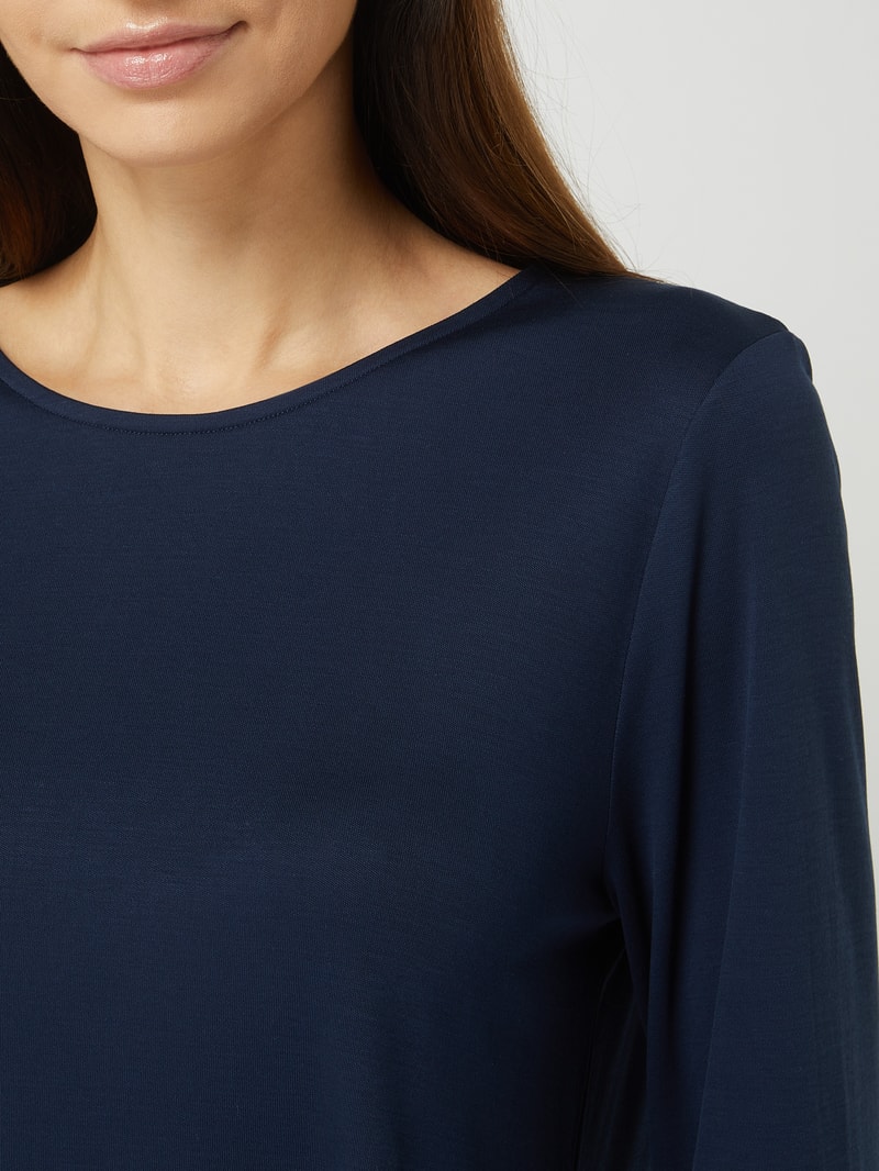 Pyjama aus Lyocell Modell Natural Comfort in dunkelblau