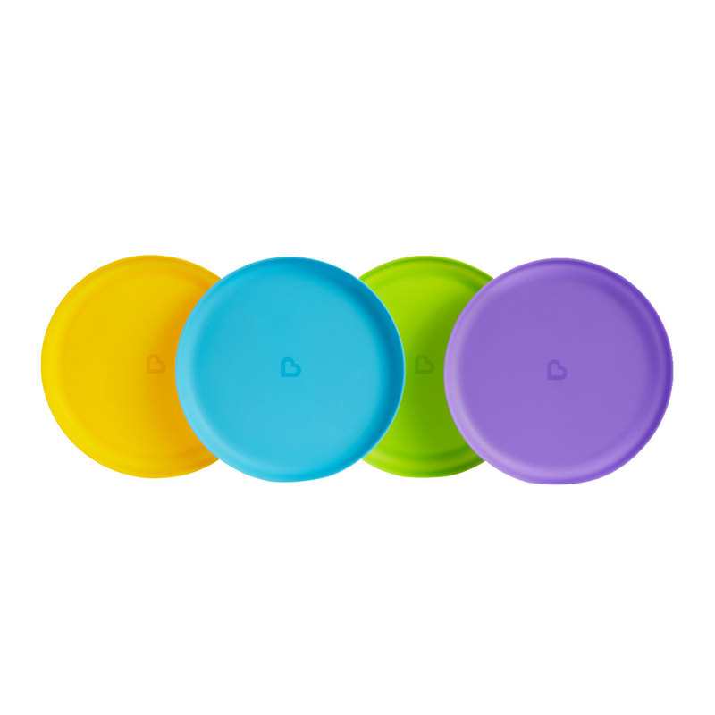 Lot de 4 assiettes multicolores Munchkin