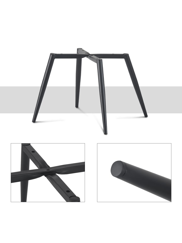 DUBI Möbel 2er-Set: Drehstuhl ALESSIA in Dunkelgrau - (B)49 x (H)83 x  (T)62 cm günstig kaufen onesize