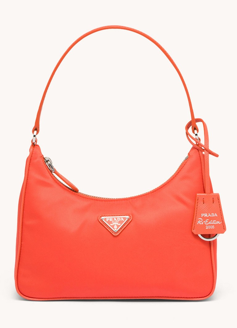 Sac bandoulière Prada Re-Edition 2005 en nylon avec détails en cuir