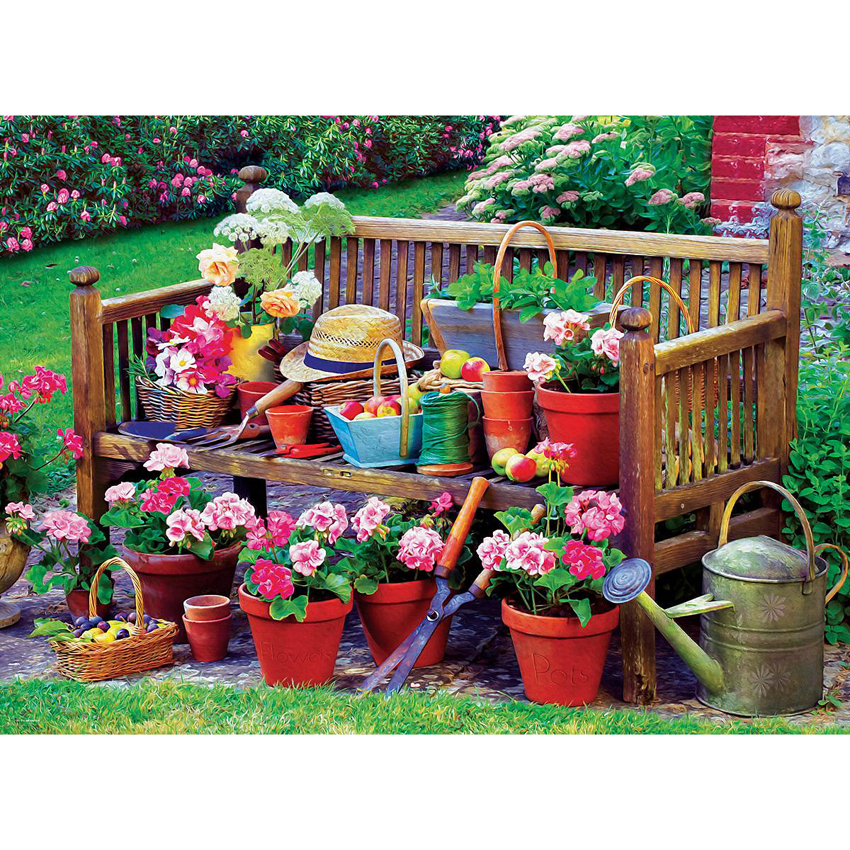 Puzzle 1000 Teile-Gartenbank
