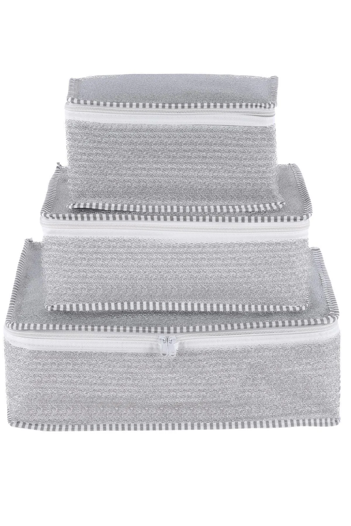 Zeynep Tekstil  Reisen| Koffer Organizer Set 6-teilig| Koffer Organizer Grau
