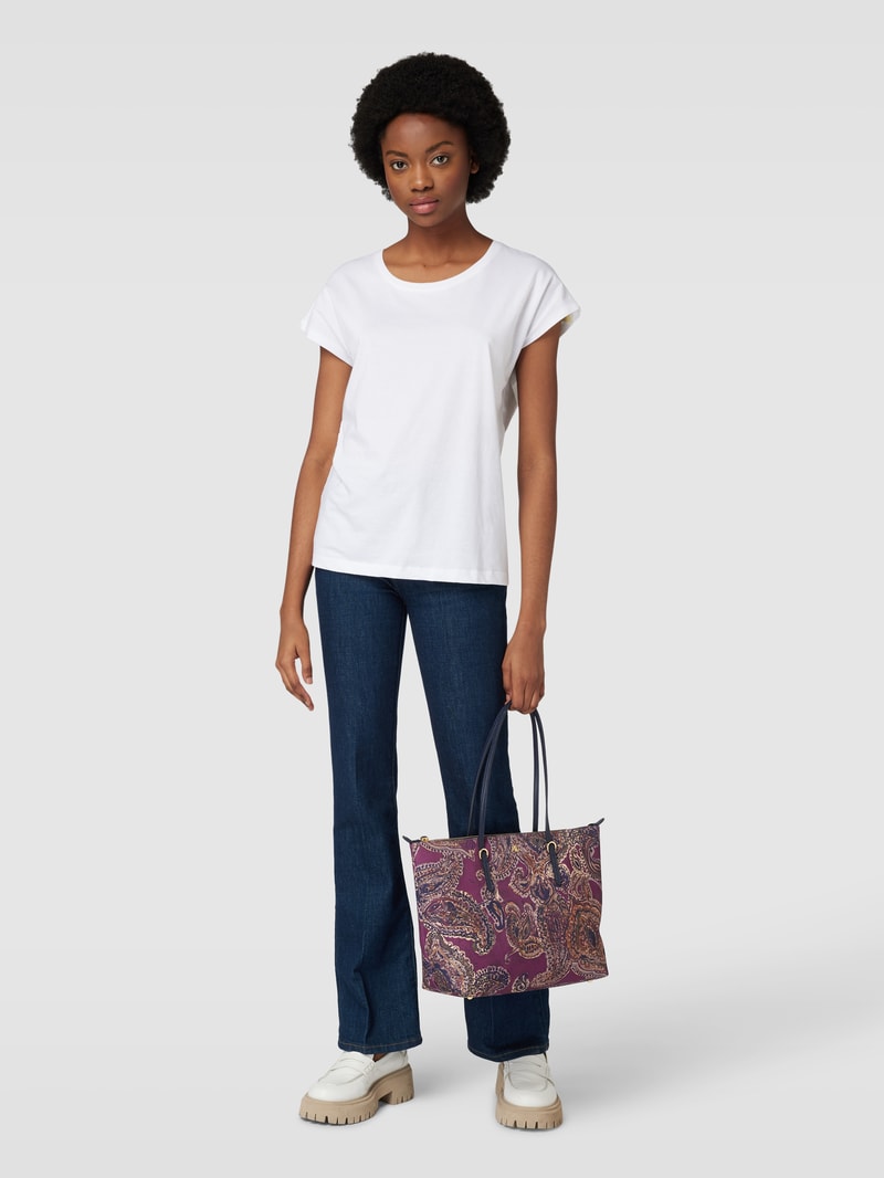 Tote Bag mit Allover-Muster Modell 'KEATON' in lila