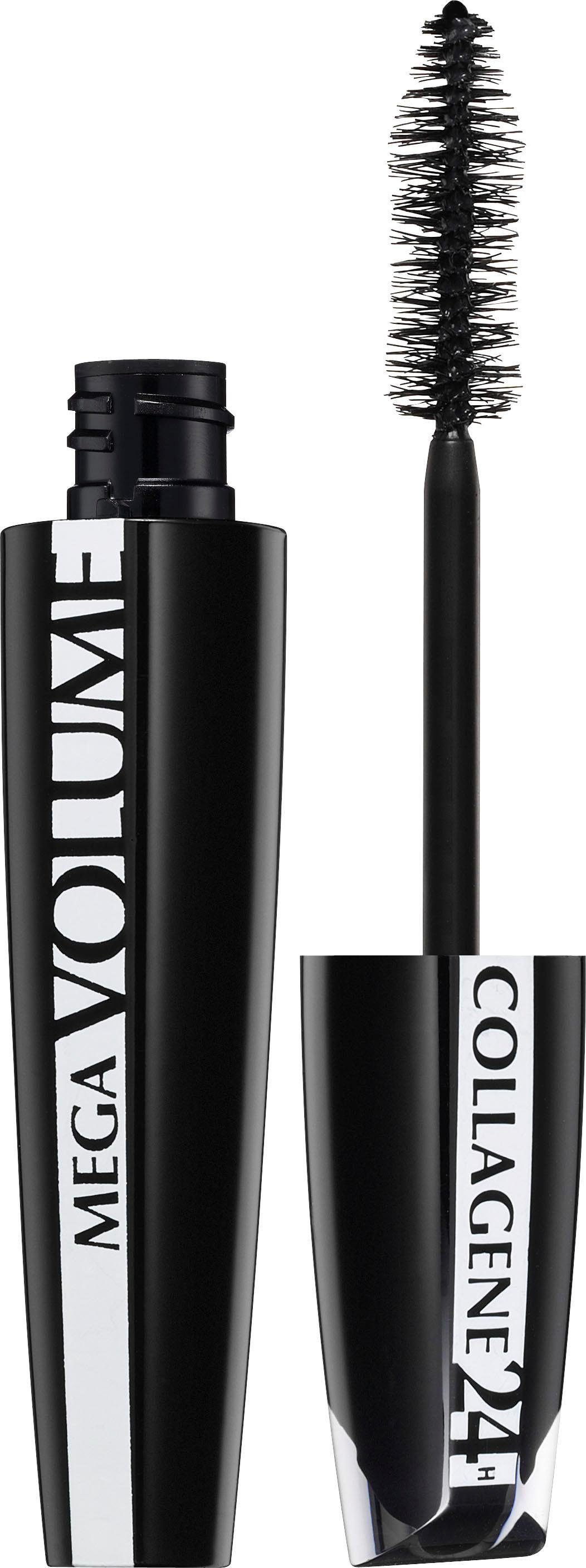 L'ORÉAL PARIS Mascara Mega Volume Collagene 24H, Voluminöse Wimpern