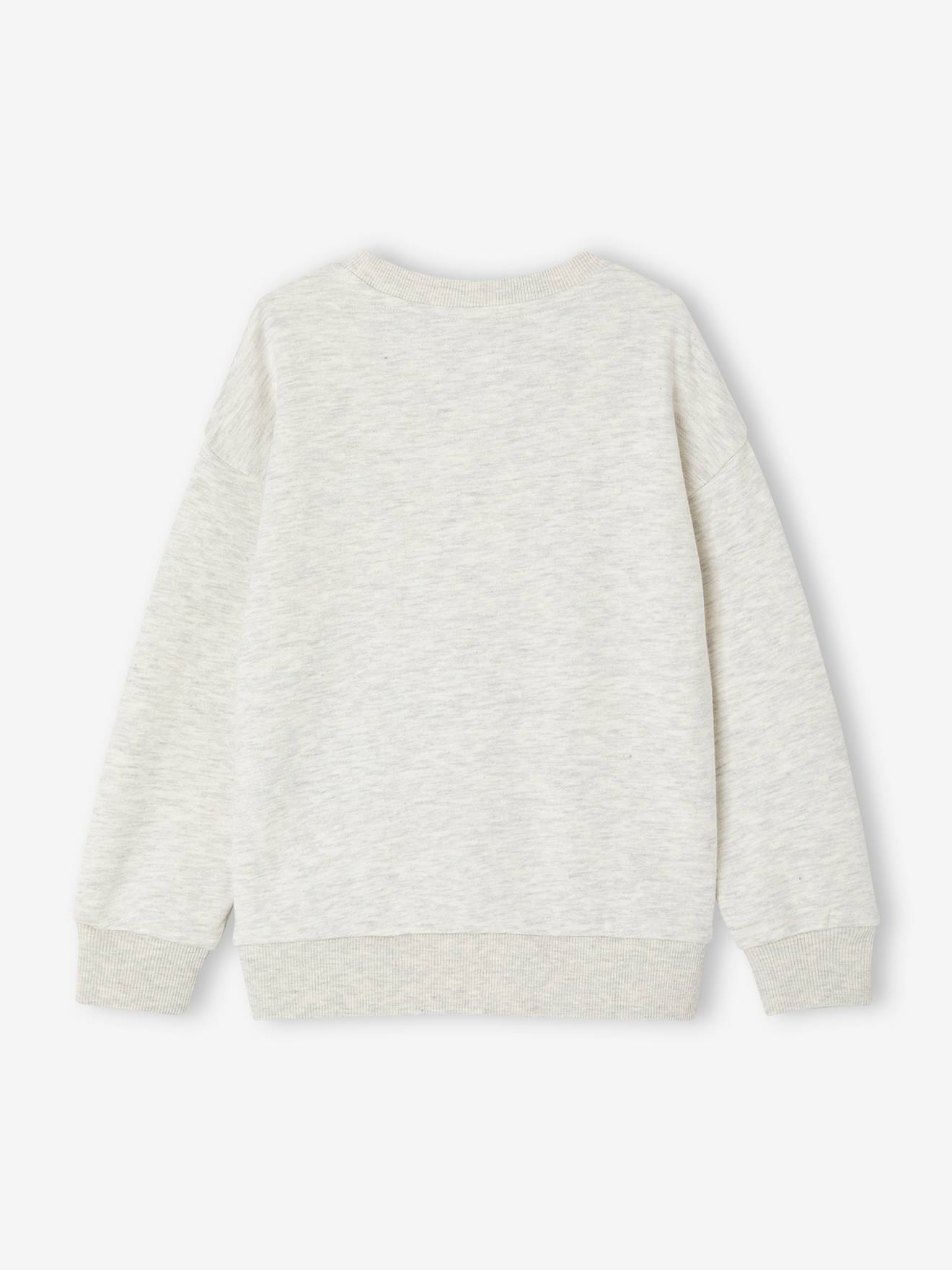 Vertbaudet Jungen Sweatshirt, Kaktusprint - beige meliert