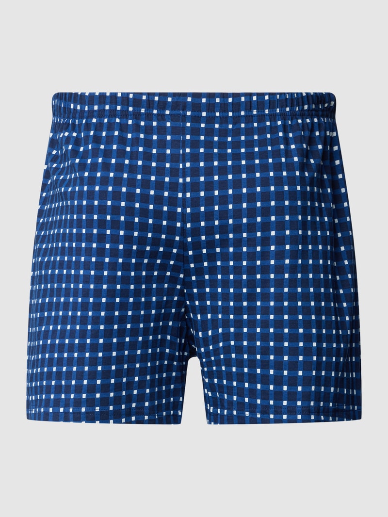 Boxershorts mit Allover-Muster Modell 'PURE COTTON' in blau