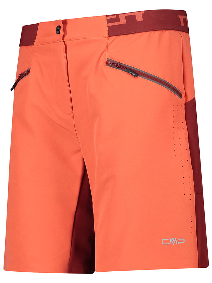 CMP 3in1-Fahrradshorts in Orange/ Bordeaux günstig kaufen