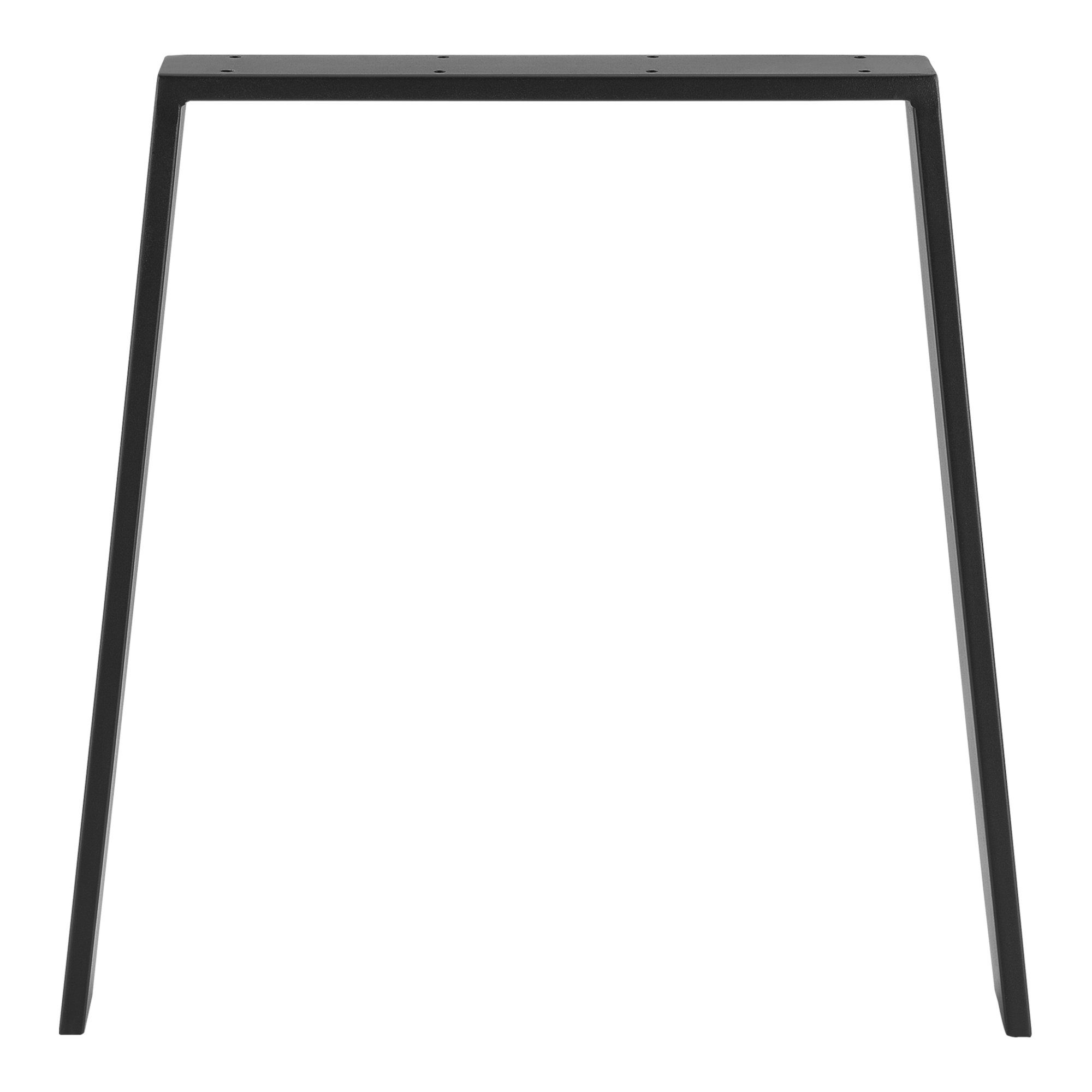 en.casa Tischgestell, Kraftisried 2er Set Tischbein DIY Tischkufen 55/70x72cm Schwarz
