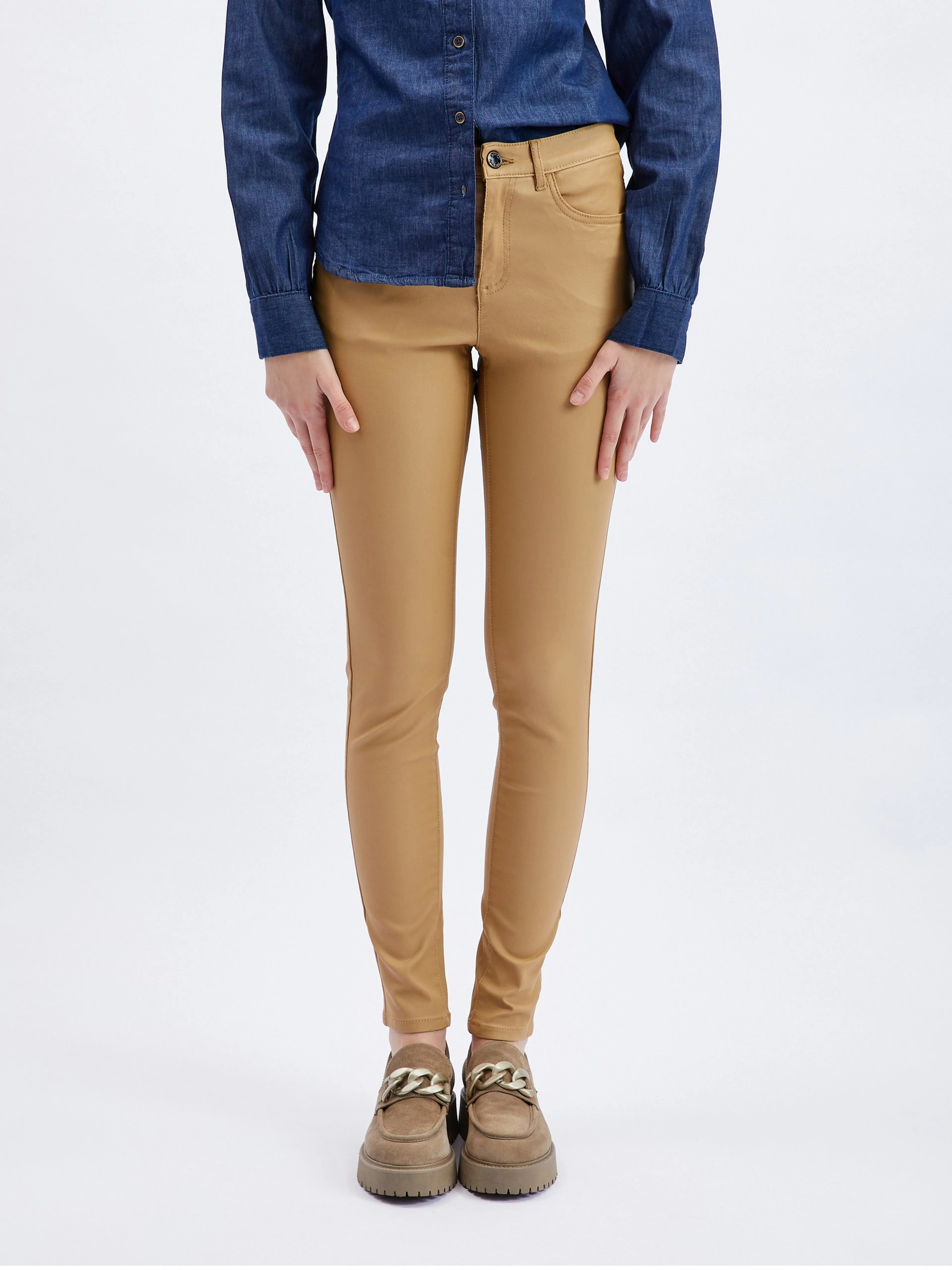 Braune Skinny-Fit-Hose für Damen ORSAY