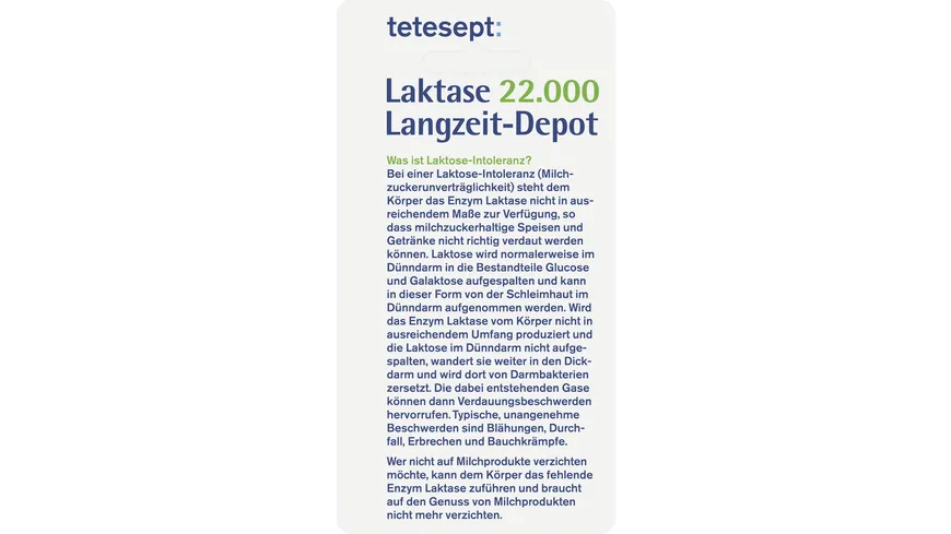 tetesept Laktase 22000 Langzeit-Depot
