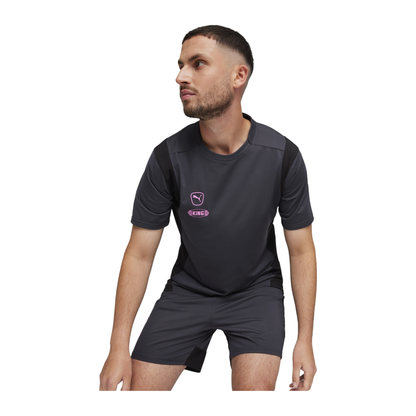 PUMA KING Pro Trikot Grau Schwarz F05