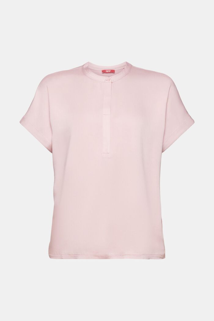 T-Shirt aus einem Materialmix