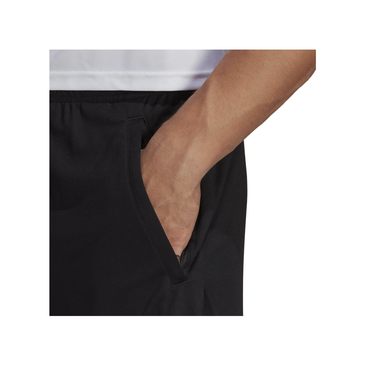 adidas Logo Trainingsshort Schwarz Weiss