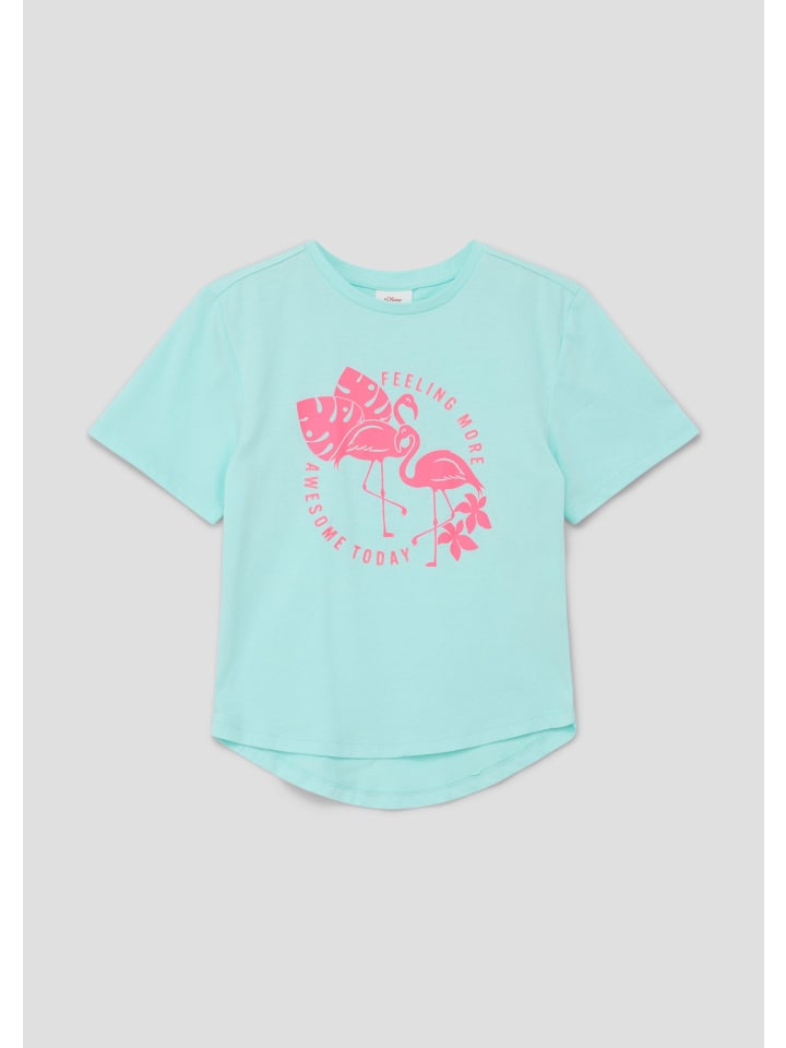 s.Oliver T-Shirt kurzarm in Türkis günstig kaufen