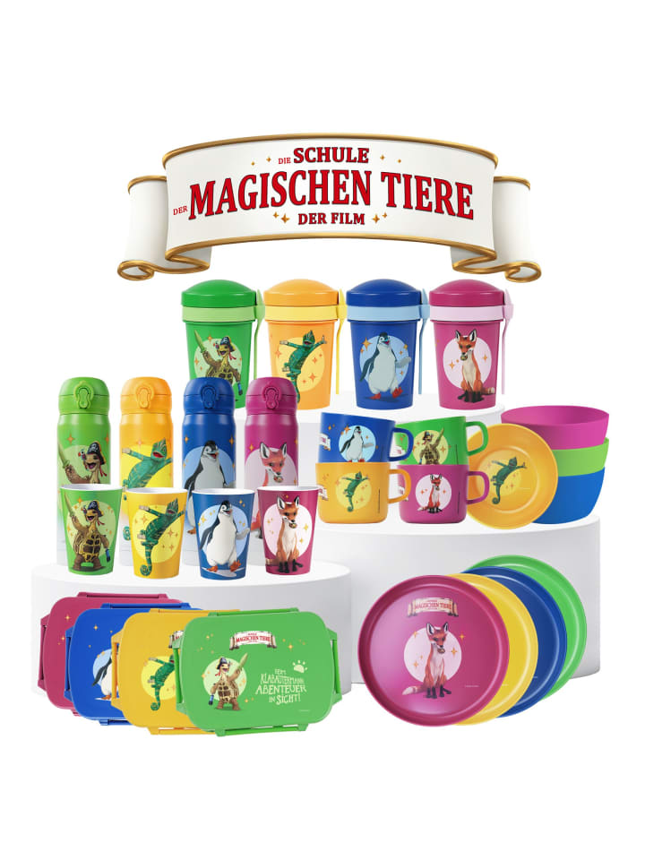 Stoneline Die Schule der Magischen Tiere Trinkflasche | 380 ml | Edelstahl in Blau günstig kaufen 380 ml