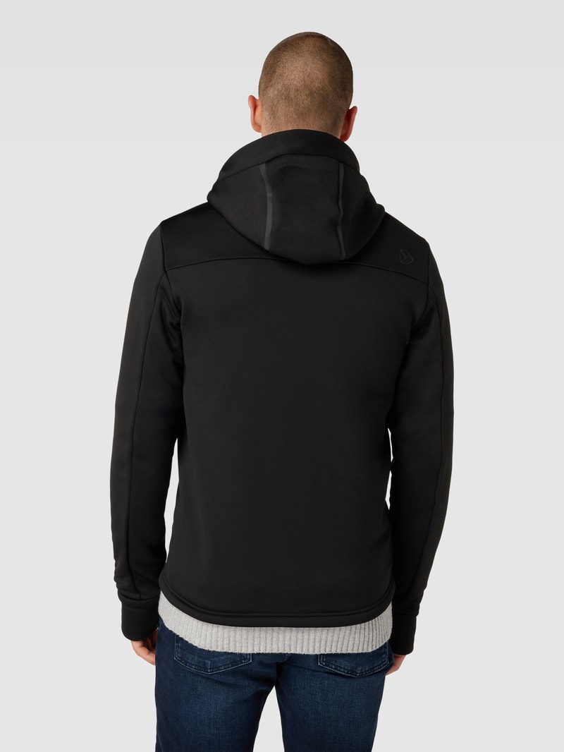 Steppjacke mit Kapuze Modell 'ZUKO' in schwarz