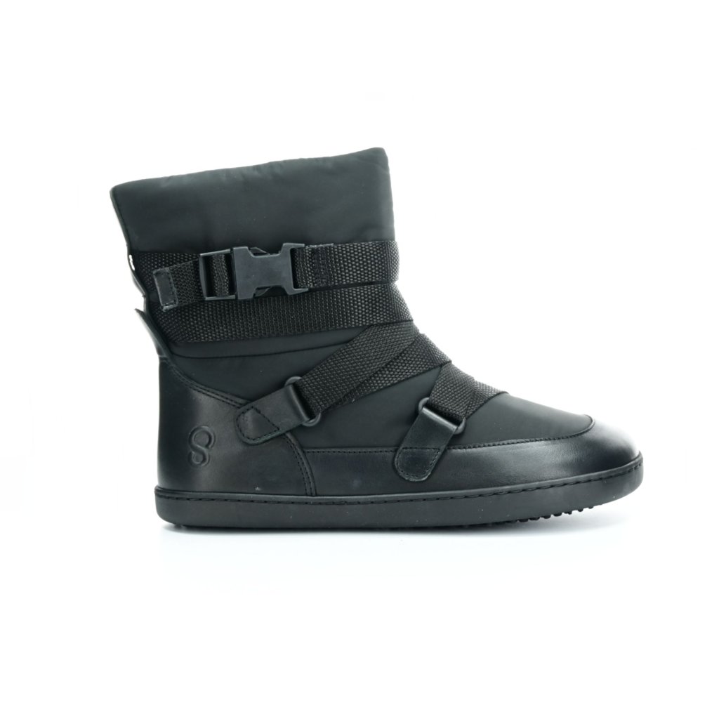 Shapen Frosty Black schwarze Winterbarfußschuhe