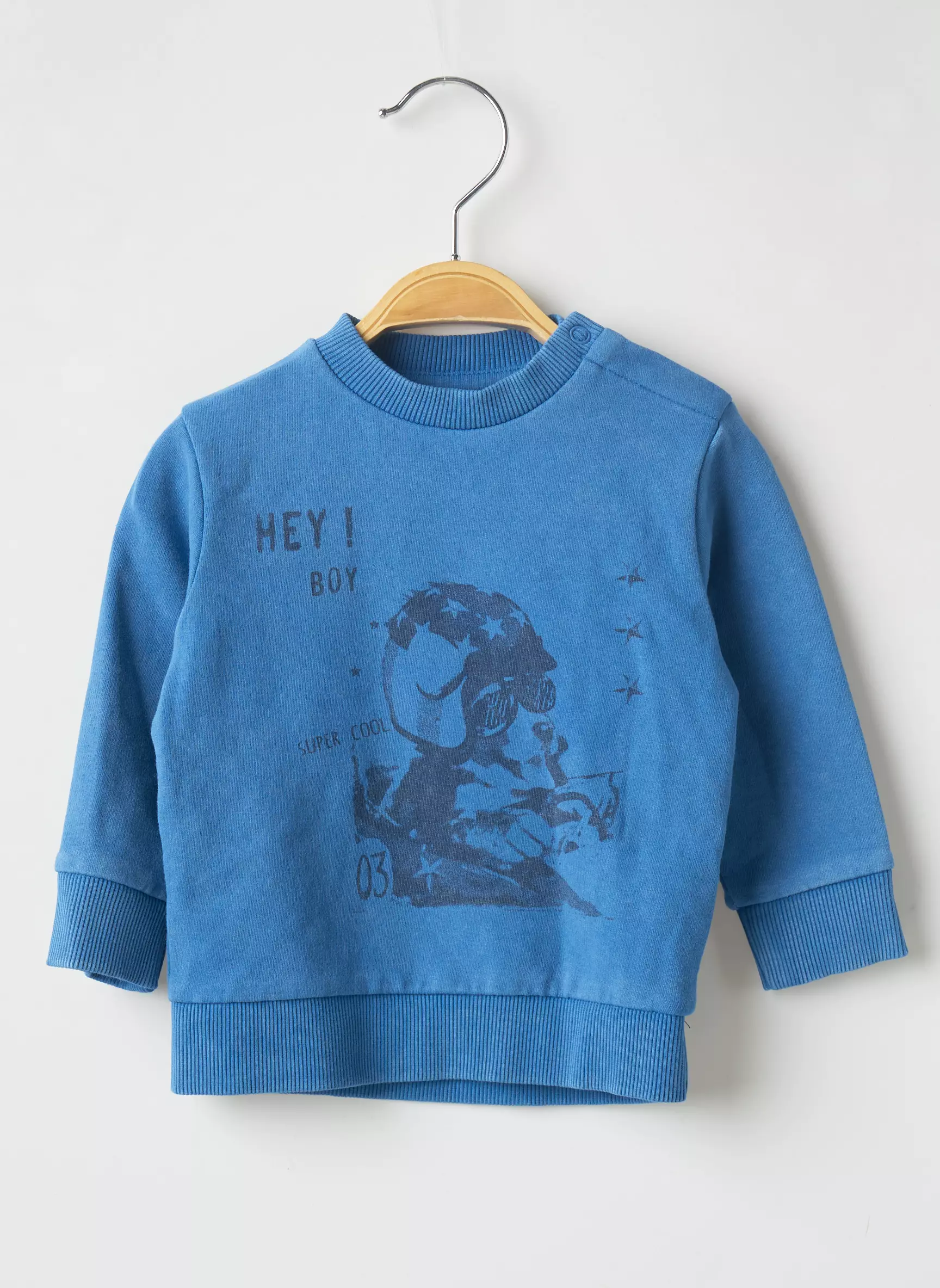3 Pommes Sweats Garcon couleur bleu