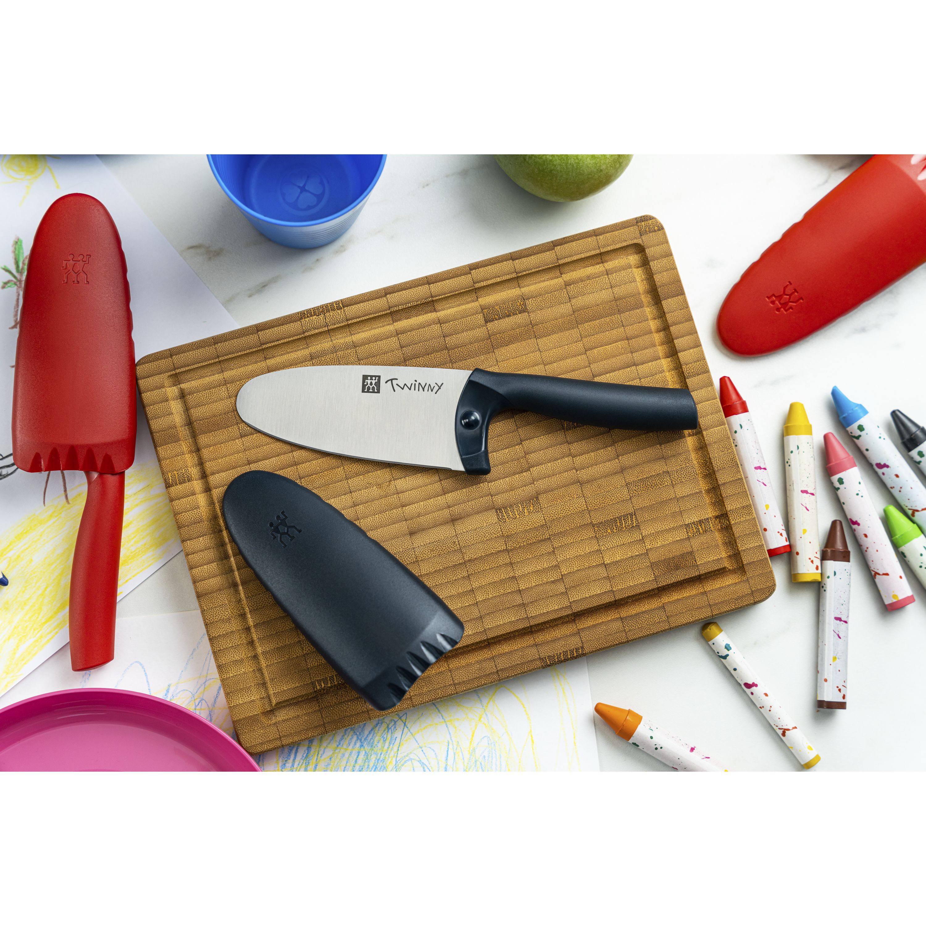 Kochmesser 10 cm, Blau