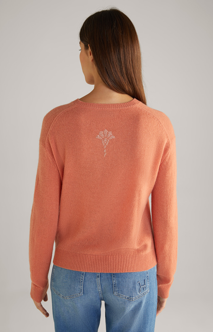 Cashmere-Pullover in Apricot