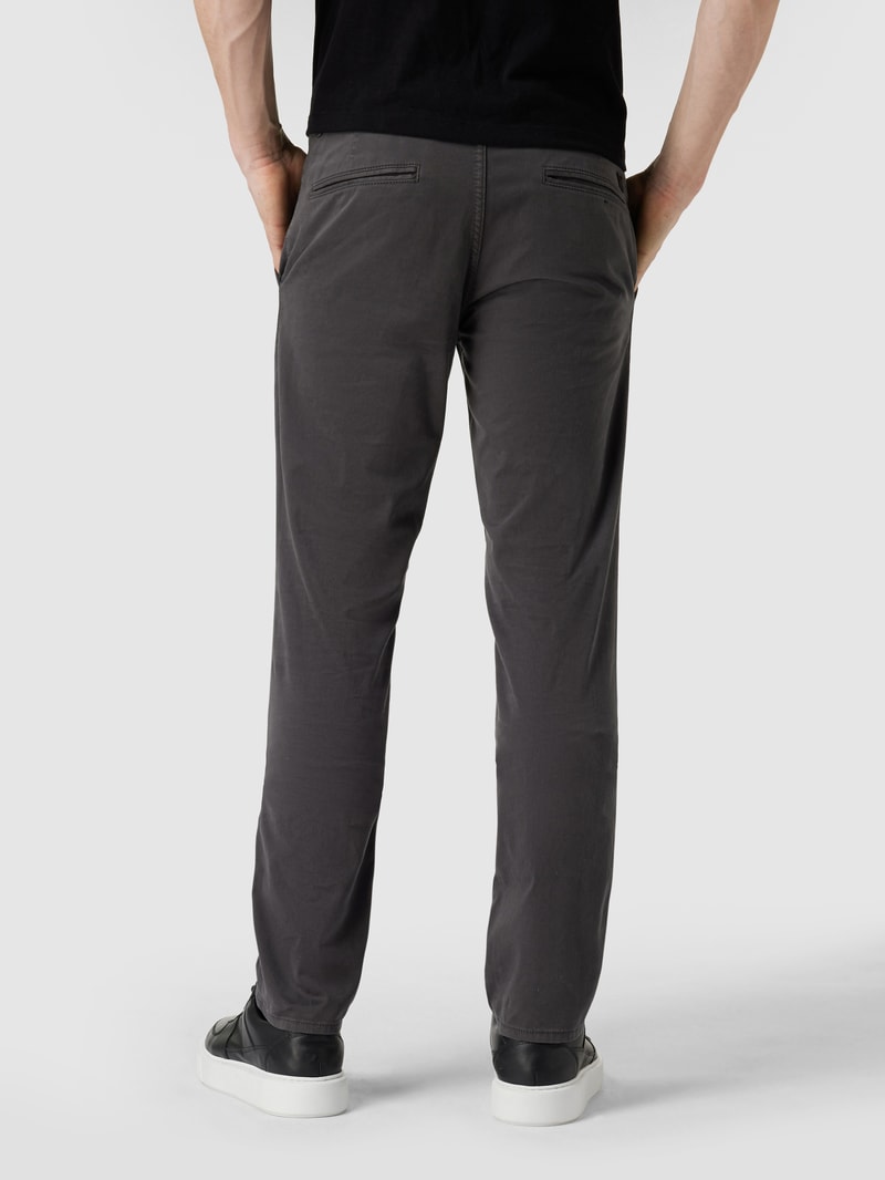 Slim Fit Chino mit Stretch-Anteil in anthrazit