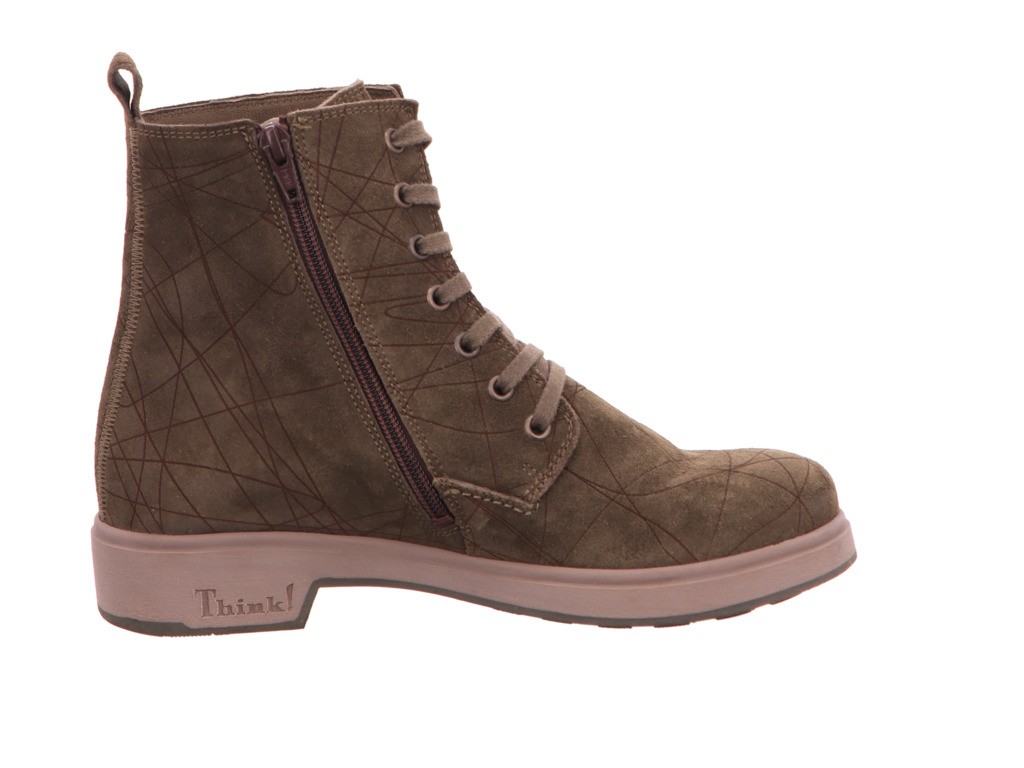 THINK Schnür-Stiefeletten grün 3-000406