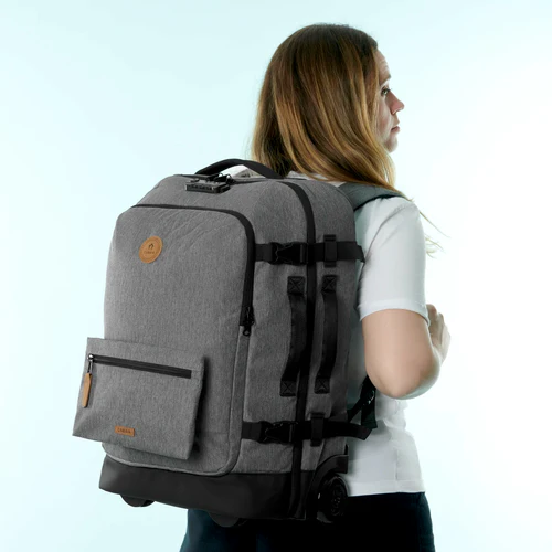 Getaria small grey 2-wheel soft suitcase
