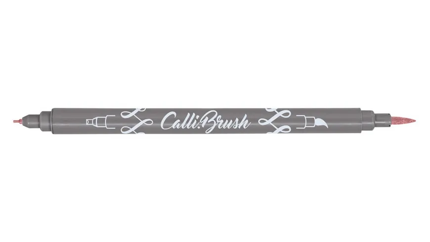ONLINE Calligraphy Brush Pen metallic red