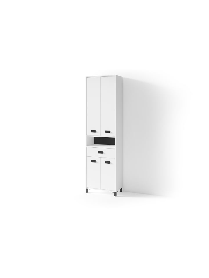 byLiving Hochschrank Wellness in Weiß - (B) 54 x (H) 193 x (T) 31 cm günstig kaufen onesize