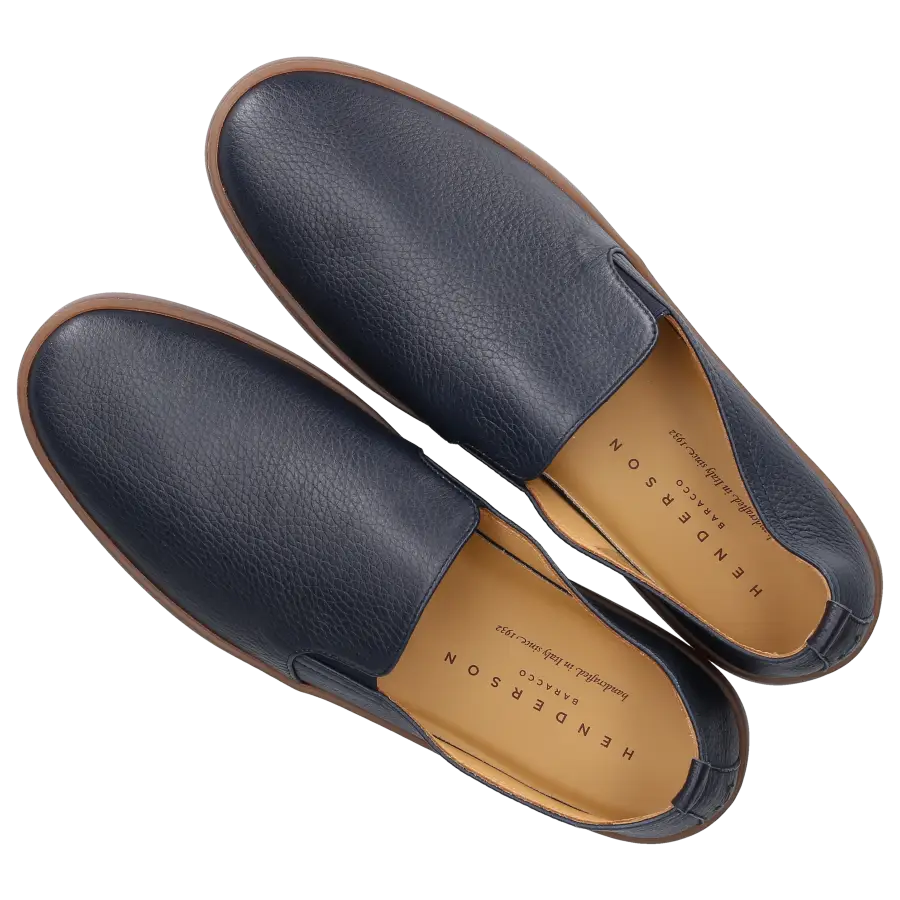 Henderson - Slipper RODI Hirschleder - blau
