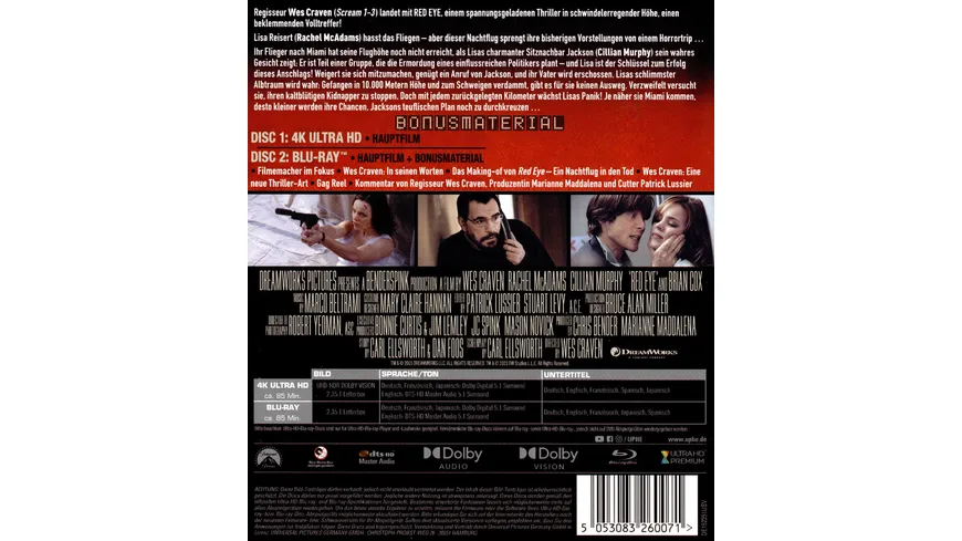 Red Eye  (4K Ultra HD) (+ Blu-ray)